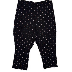 Torrid Premium 2/2X Pedal Pusher Leggings Black Ladybug Print Pockets Athleisure